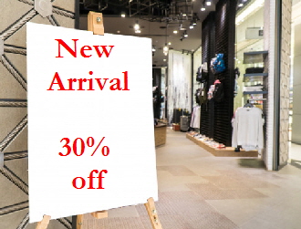 display sign on easel